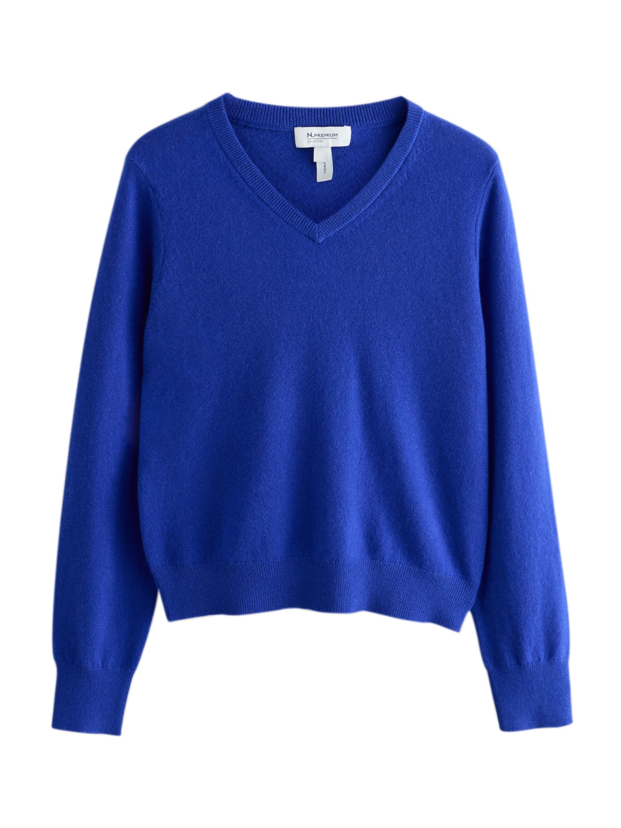Next Pullover in M in royalblau, Produktansicht