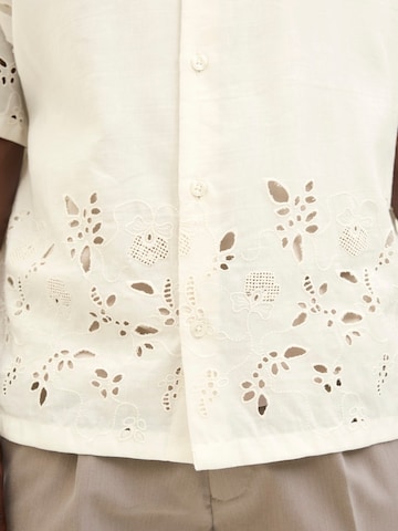 JACK & JONES Comfort fit Button Up Shirt 'JPRBLAJosh' in White