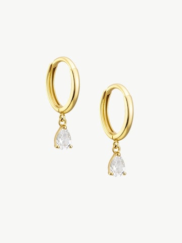 MUSE of my own Ohrringe 'Teardrop Huggies'‌‌‌‌‌‌‌‌‌‌ in Gold: Vorderseite