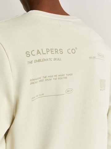 Scalpers Μπλούζα φούτερ σε λευκό