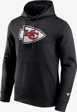 Fanatics Sweatshirt 'Kansas City Chiefs' in Schwarz: predná strana