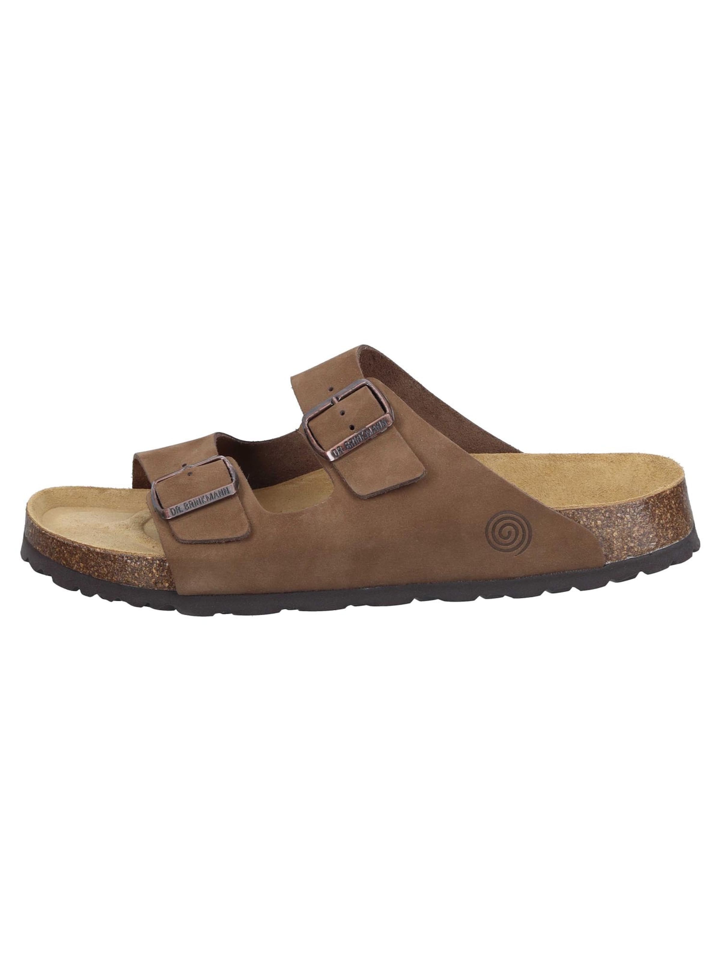 DR. BRINKMANN Mules 'Bonillo' in Brown: front