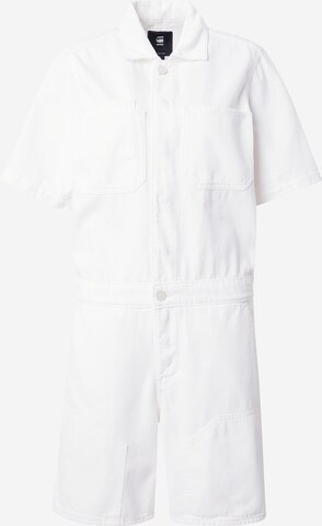 G-Star RAW Jumpsuit 'Painter' in Wit: voorkant