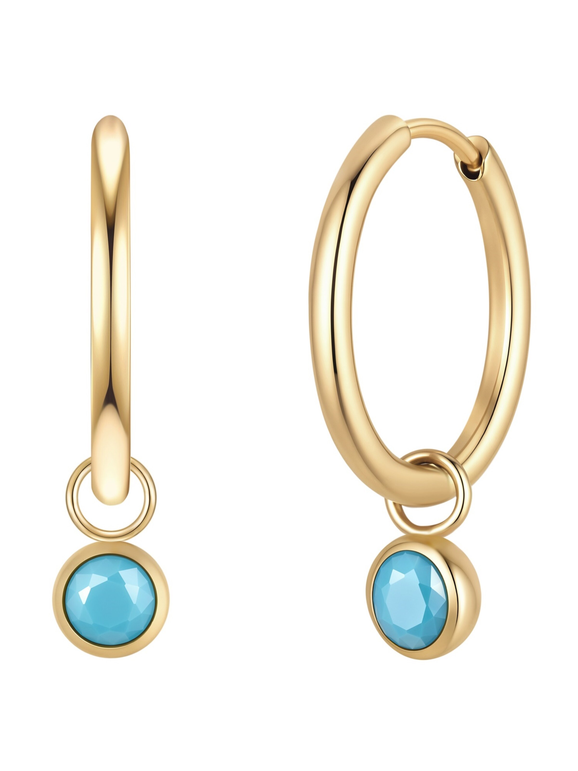 Glanzstücke München - Pendientes en oro: frente