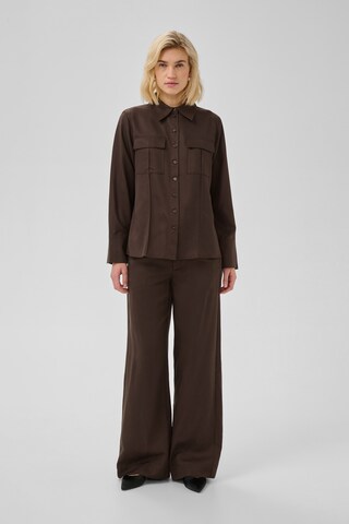 My Essential Wardrobe Wide Leg Bukser 'MWJojo' i brun