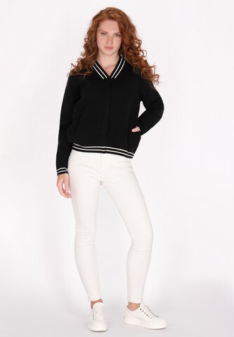 Cardigan DreiMaster Maritim en noir