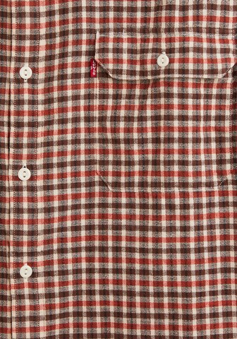 Levi's® Big & Tall Comfort fit Button Up Shirt 'Jackson Worker Shirt' in Red