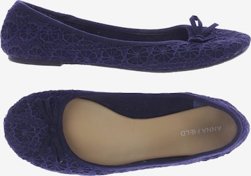 Anna Field Flats & Loafers in 38 in Blue: front