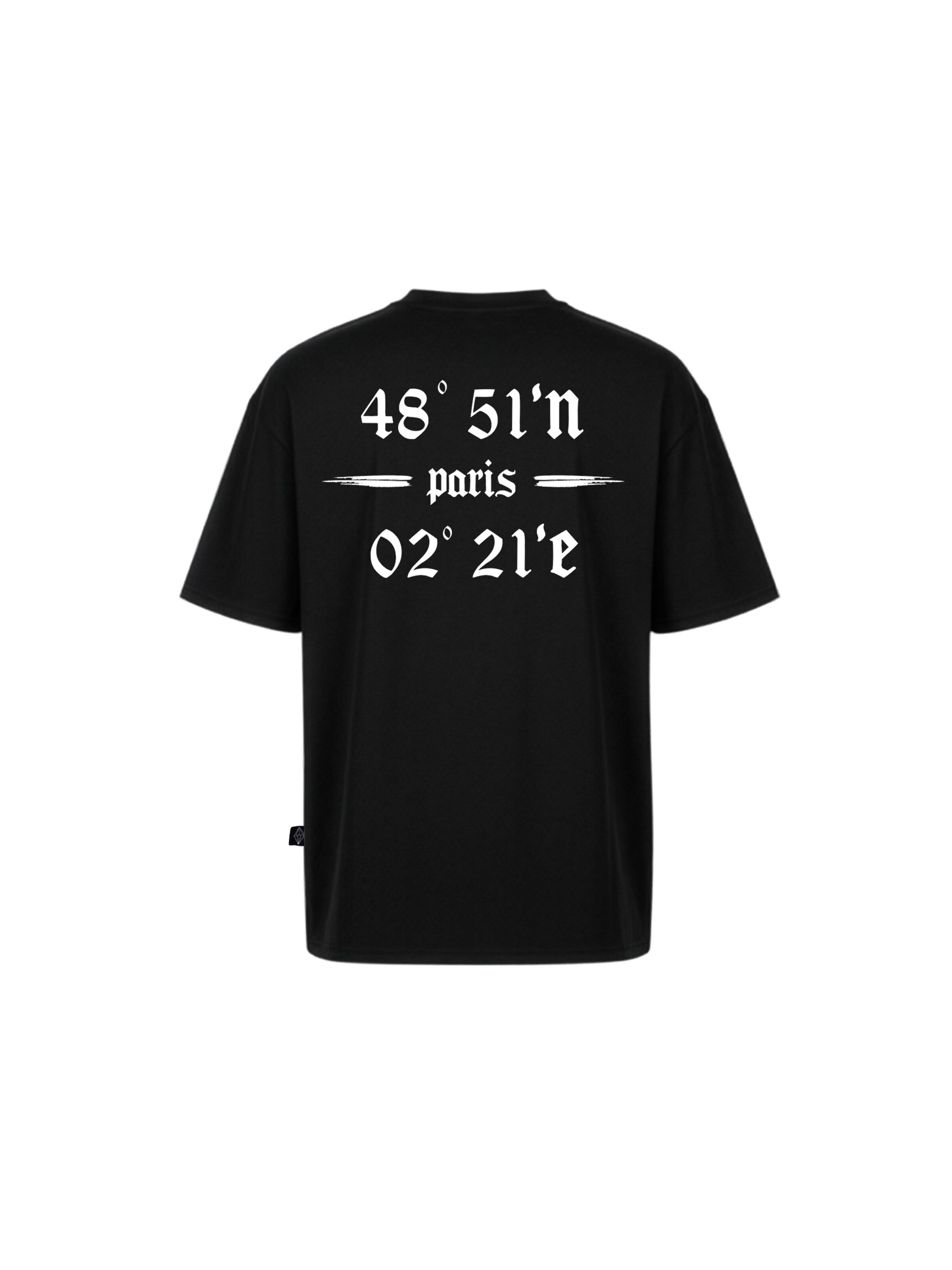 Crystal Paris Shirt 'Coordinates' in Zwart