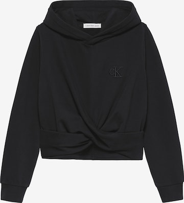 Calvin Klein Jeans Sweatshirt in Schwarz: predná strana