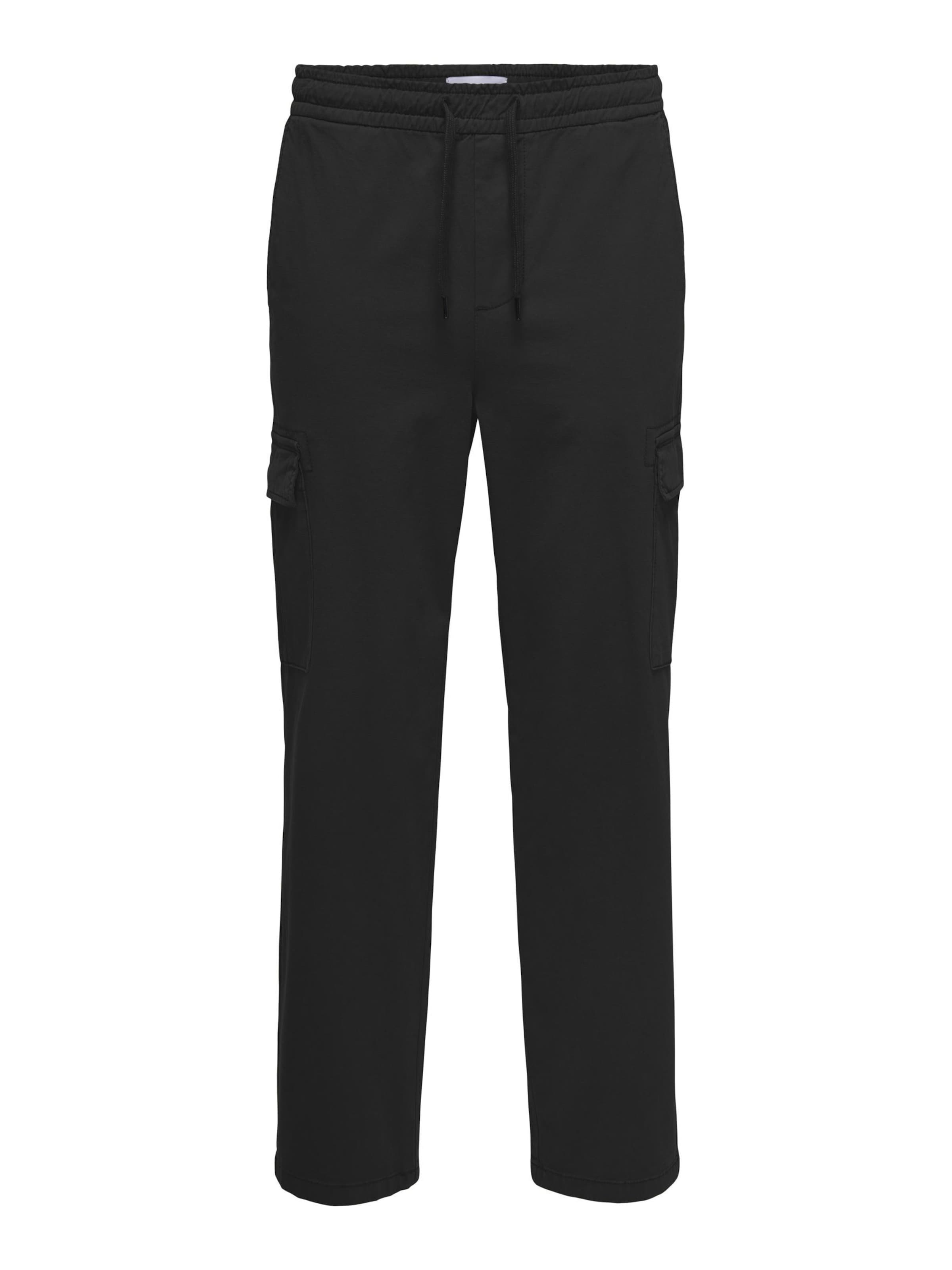 Only & Sons Broek 'ONSSinus' in Zwart: voorkant