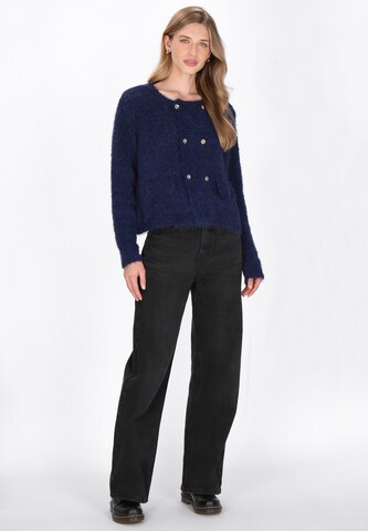 DreiMaster Vintage Gebreid vest in Blauw