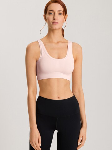 Hanro - Soutien Bustier Soutien 'Touch Feeling' em rosa: frente