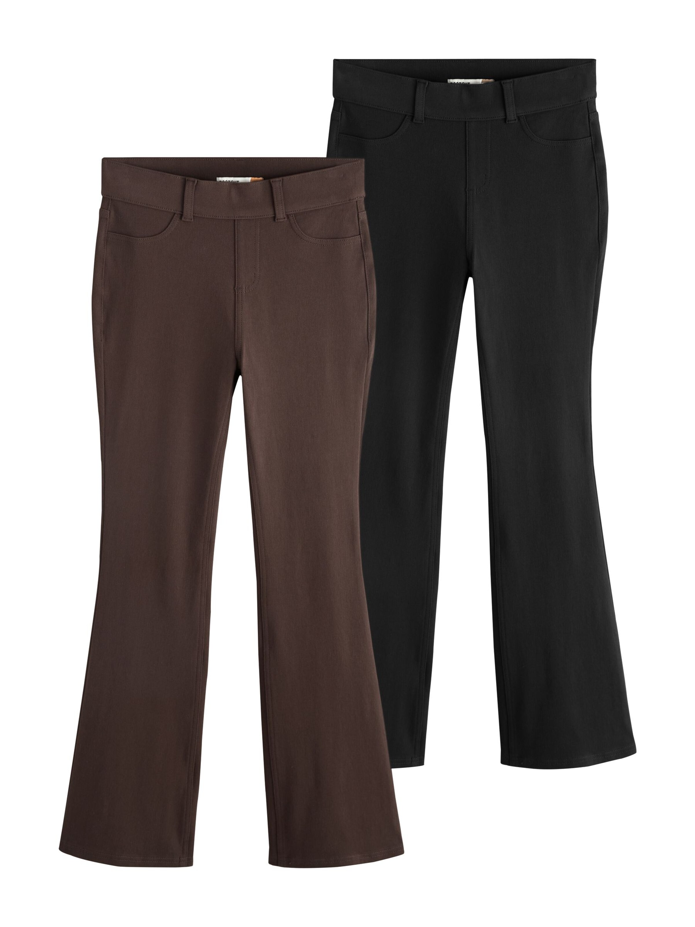 Bootcut Jeggings di Next in marrone: frontale