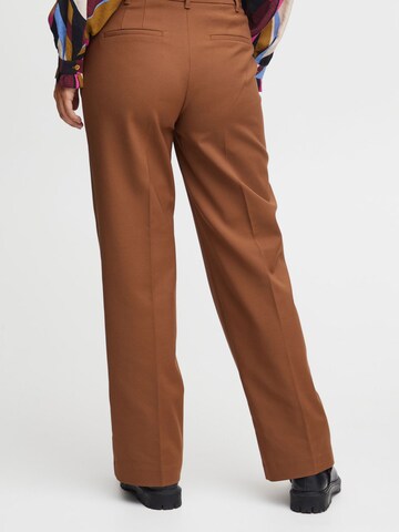 Wide Leg Pantalon chino 'Bindy' PULZ Jeans en marron