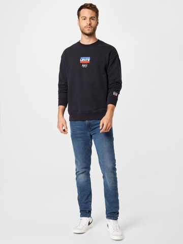 LEVI'S ® - Ajuste regular Sudadera 'Relaxd Graphic Crew' en negro