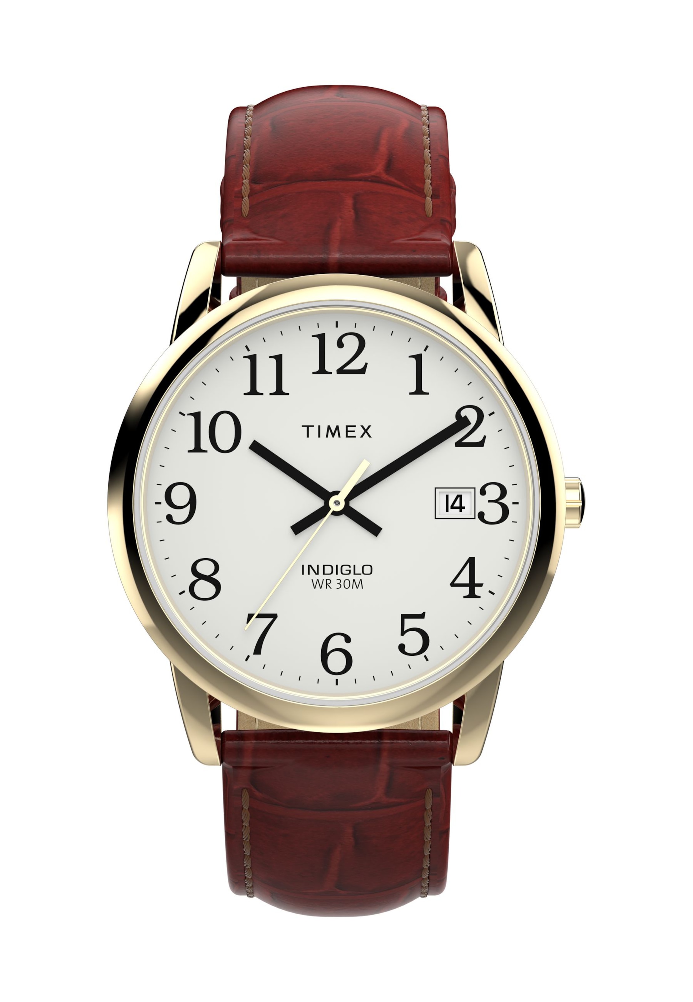 TIMEX Montre à affichage analogique en marron, Vue avec produit