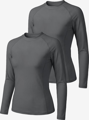 Maillot de bain sport '2 Pack UV protection T-Shirt' MEETWEE en gris : devant