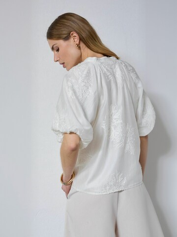 co'couture - Top ' Nea ' en blanco