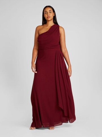 TFNC Plus Evening Dress 'GEENA' in Red: front