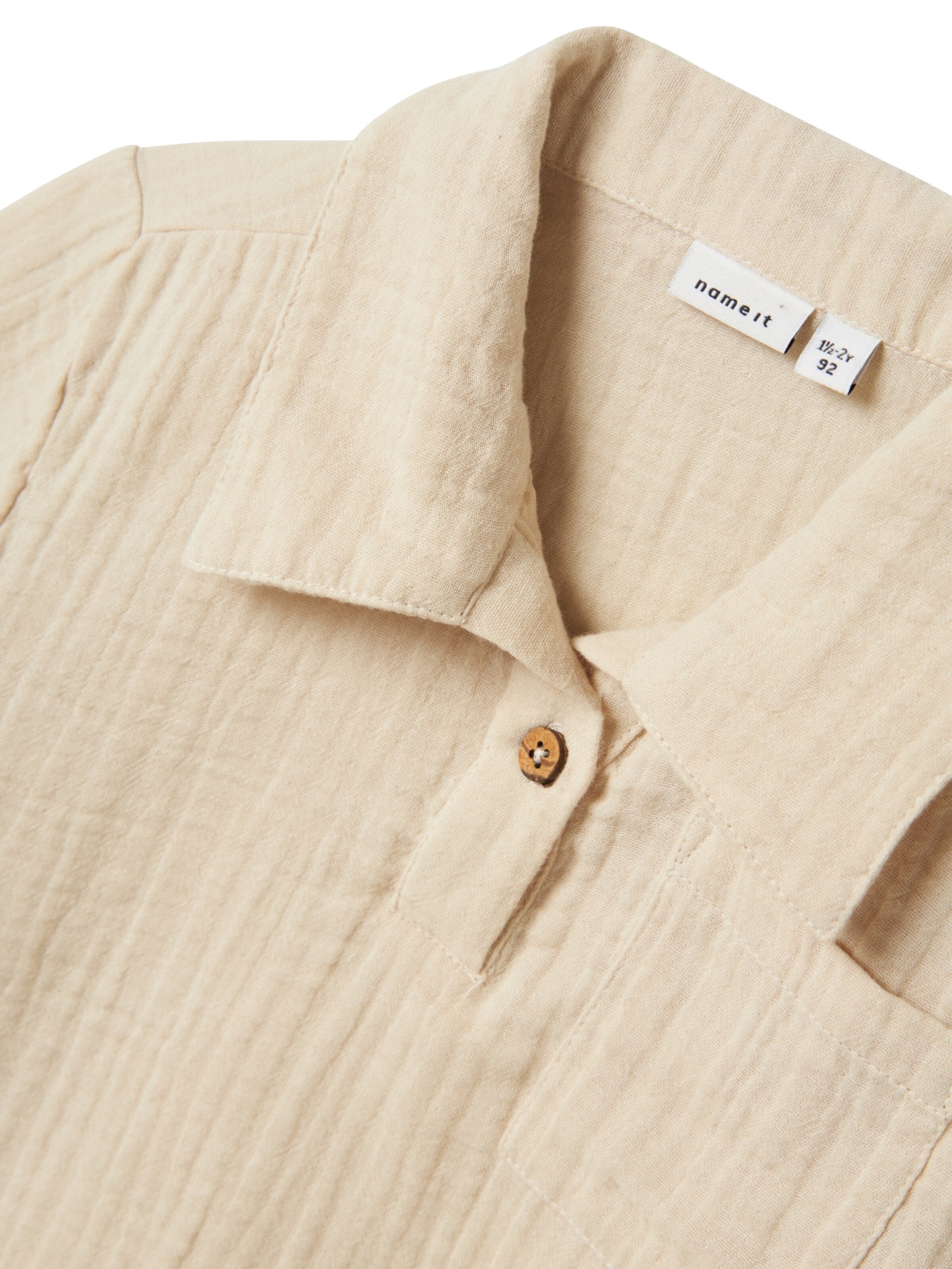 NAME IT Regular Fit Hemd 'Hefin' in Beige