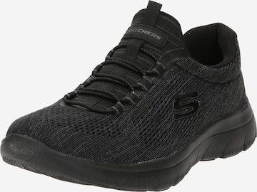 SKECHERS Slip-Ons in Black: front