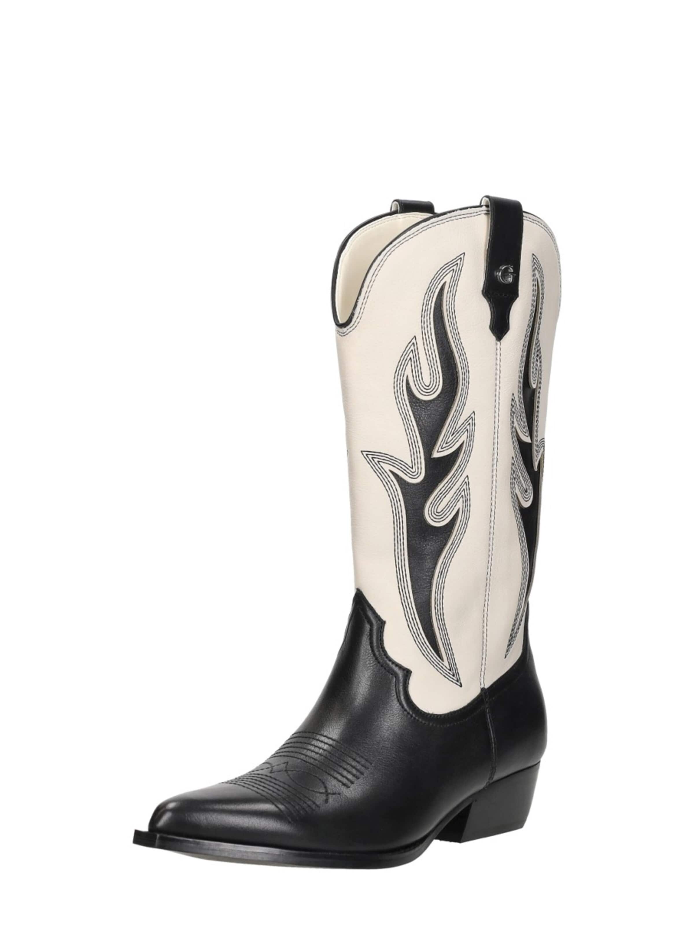 GUESS Cowboylaarzen 'Largena' in Zwart: voorkant