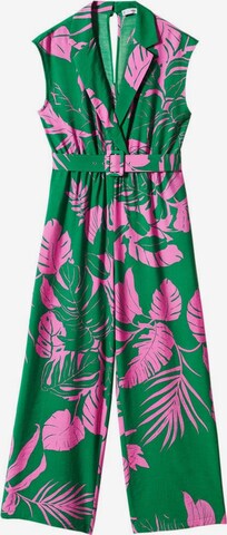 MANGO Jumpsuit 'Mila' in Groen: voorkant