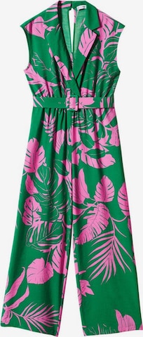 MANGO Jumpsuit 'Mila' in Groen: voorkant