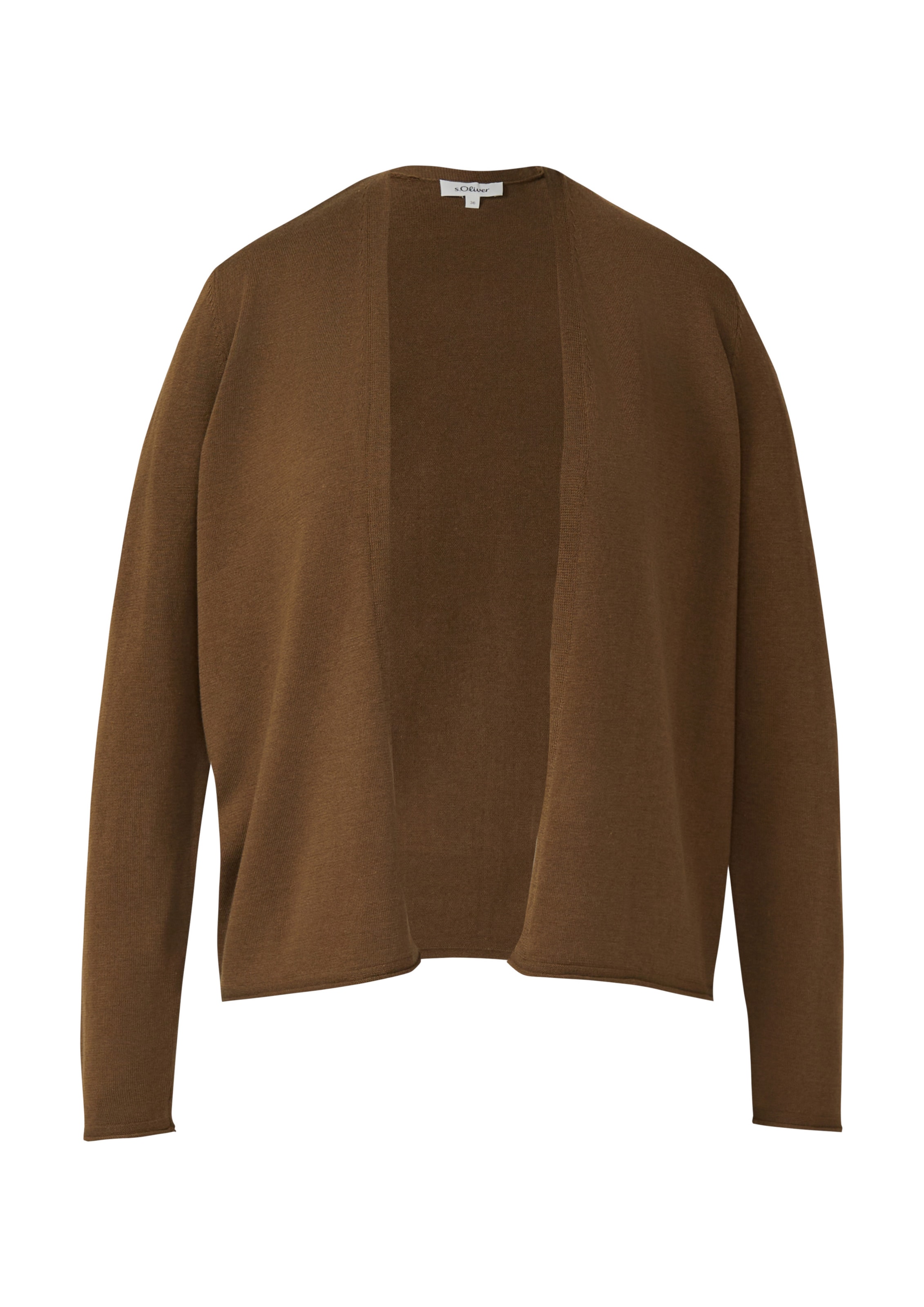 s.Oliver Strickjacke in Braun: Vorderseite