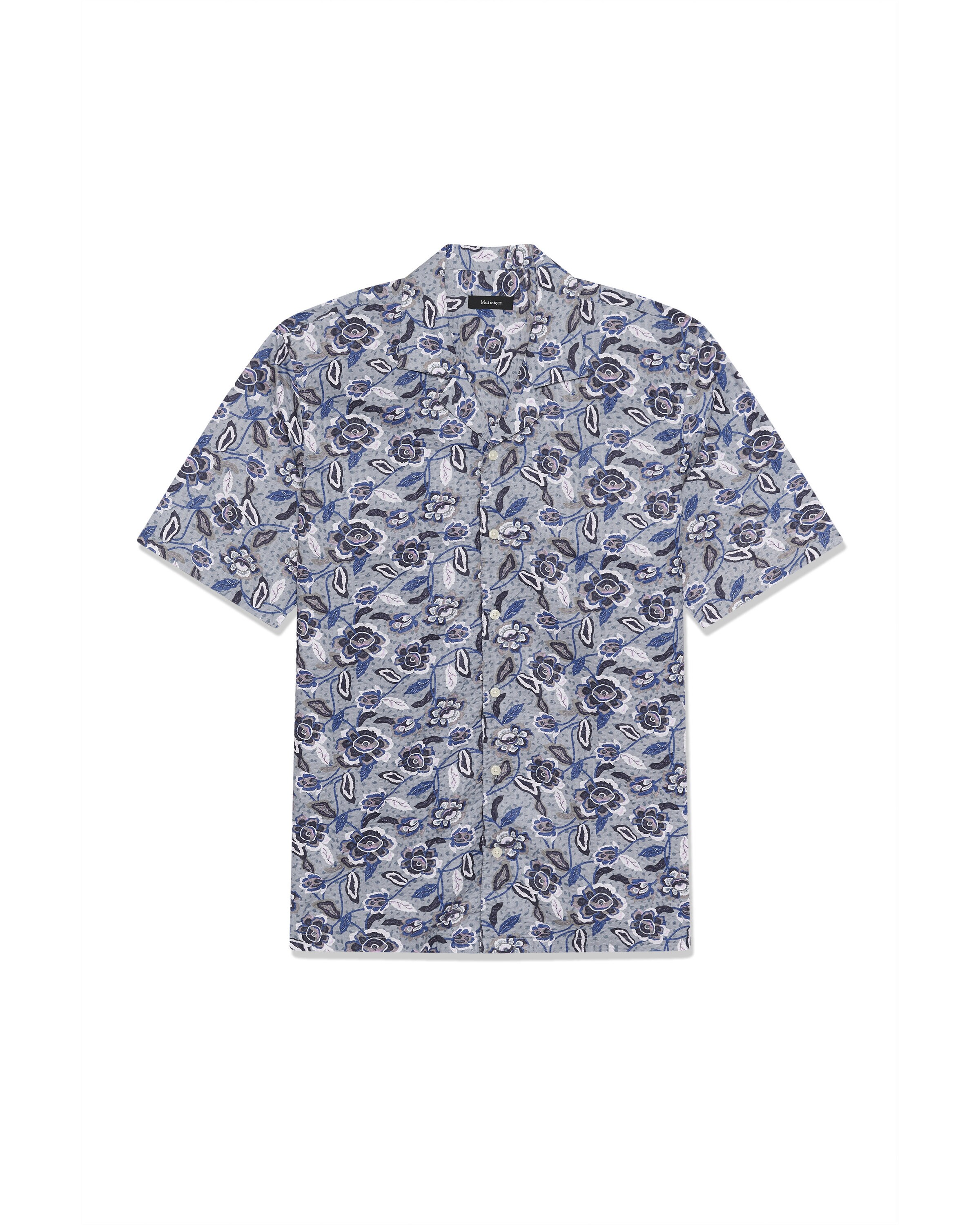 Matinique Regular Fit Hemd 'MAklampo' in Blau: Vorderseite
