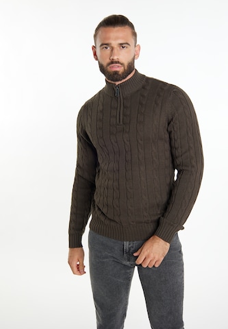 DreiMaster Vintage Sweater in Brown: front