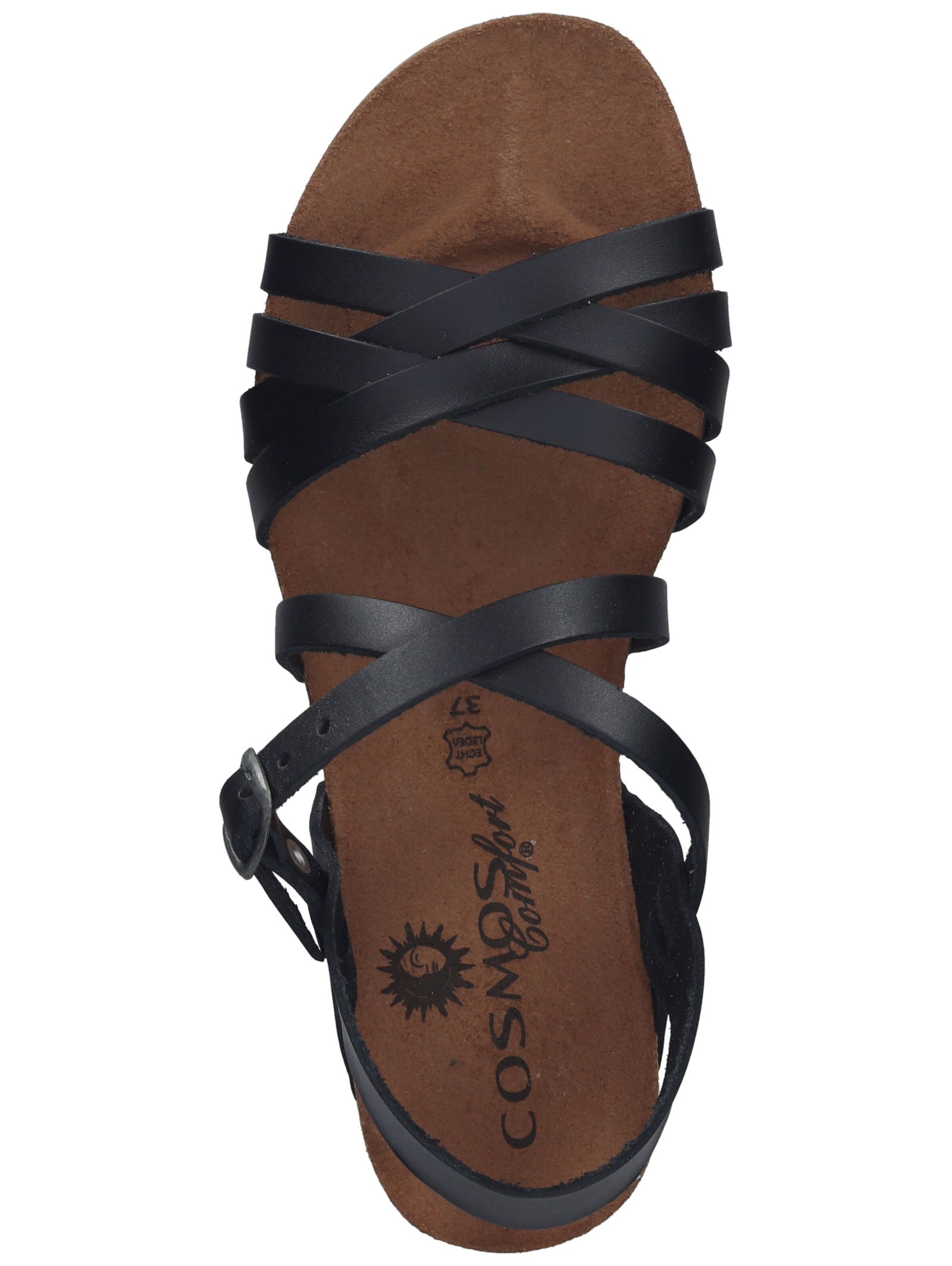 COSMOS COMFORT Strap sandal in Black