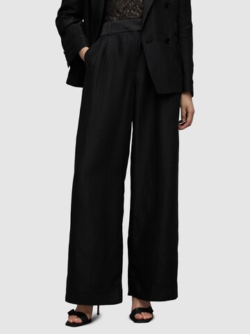 Regular Pantalon à pince 'EVE' AllSaints en noir : devant