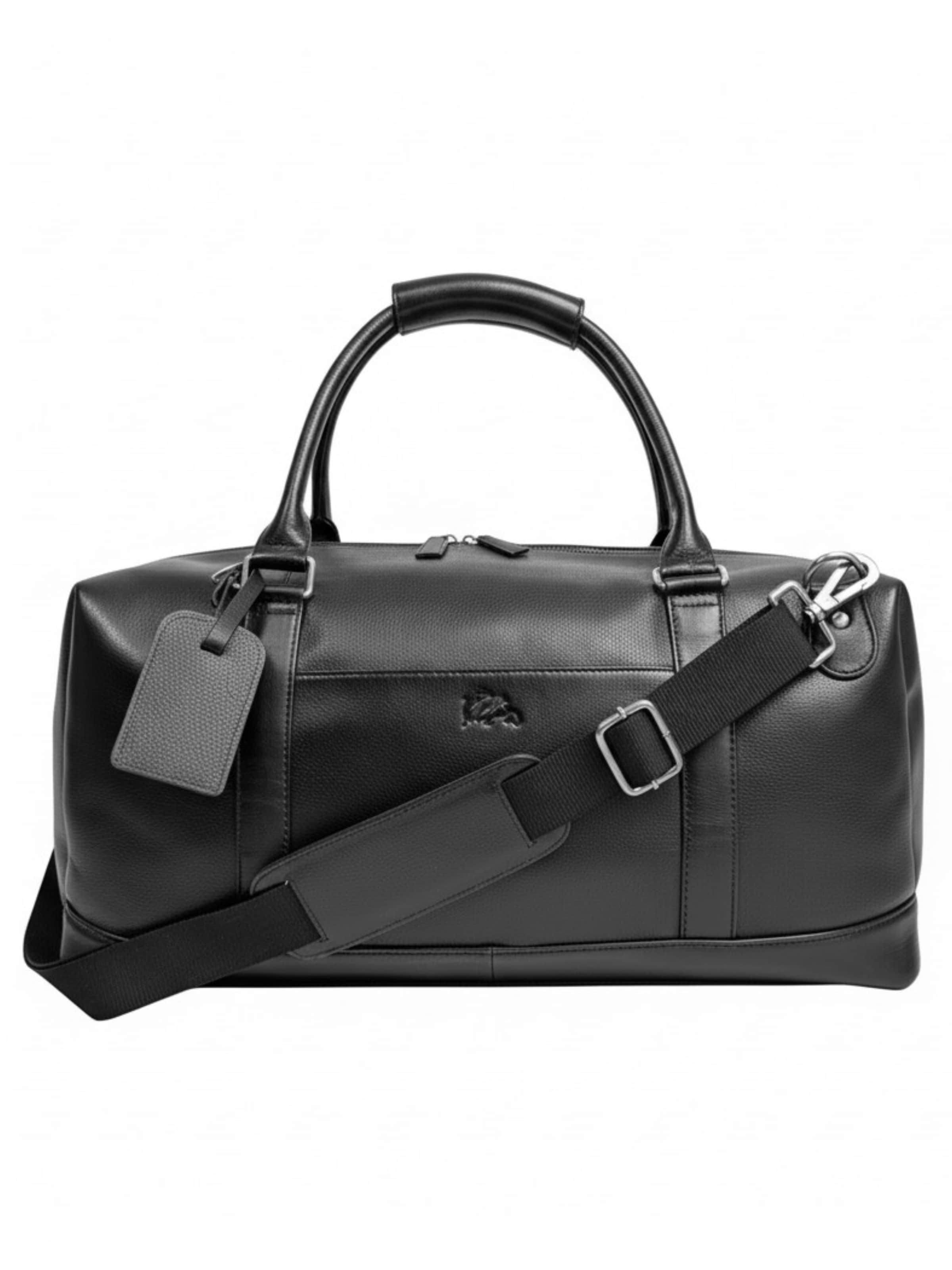 Ella Eisvogel Weekender in Black: front