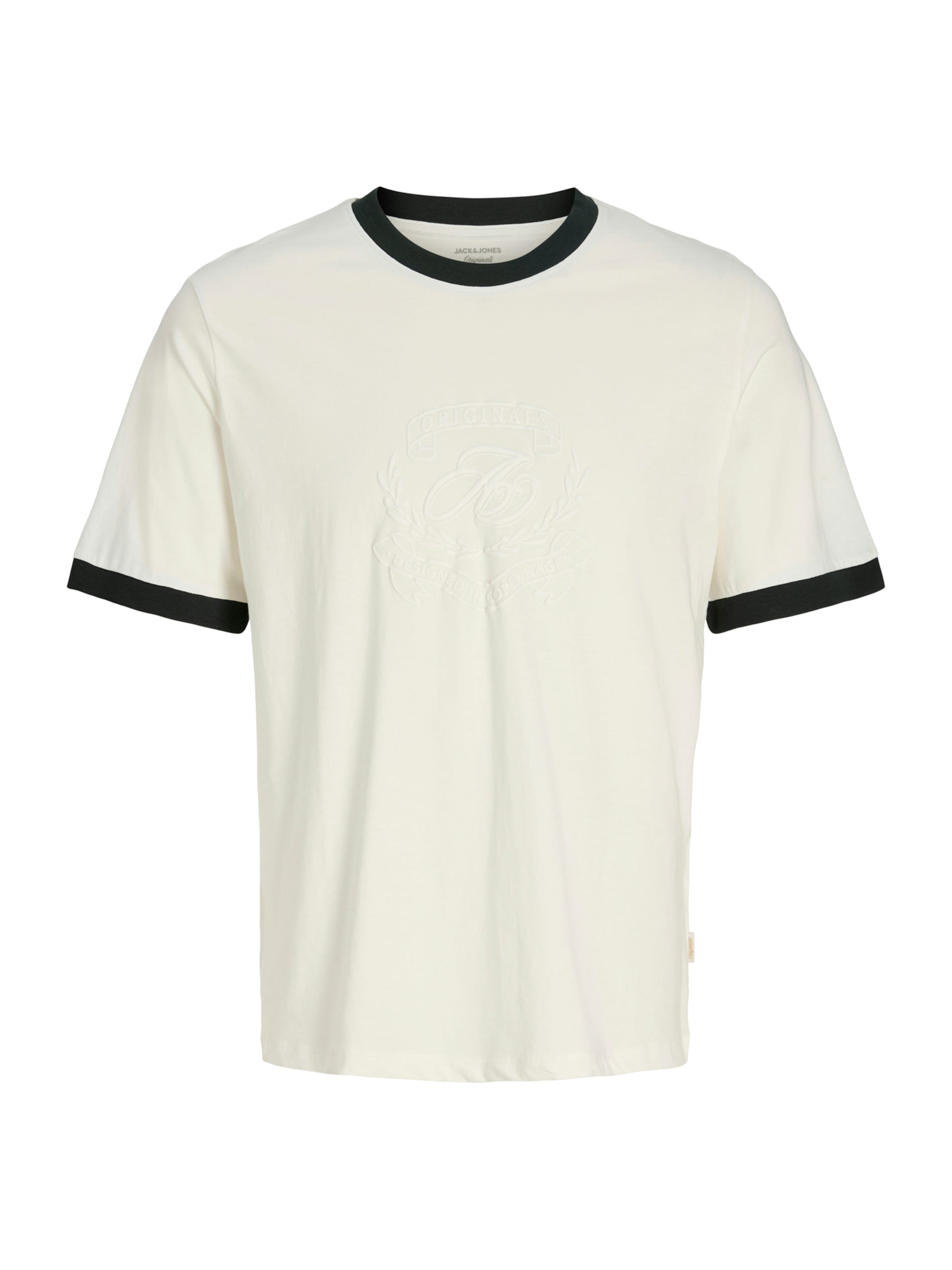 Jack & Jones Junior Tričko 'JORARGOS RINGER' - Biela: predná strana