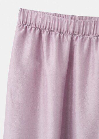 MANGO Pajama Pants 'Habi' in Purple
