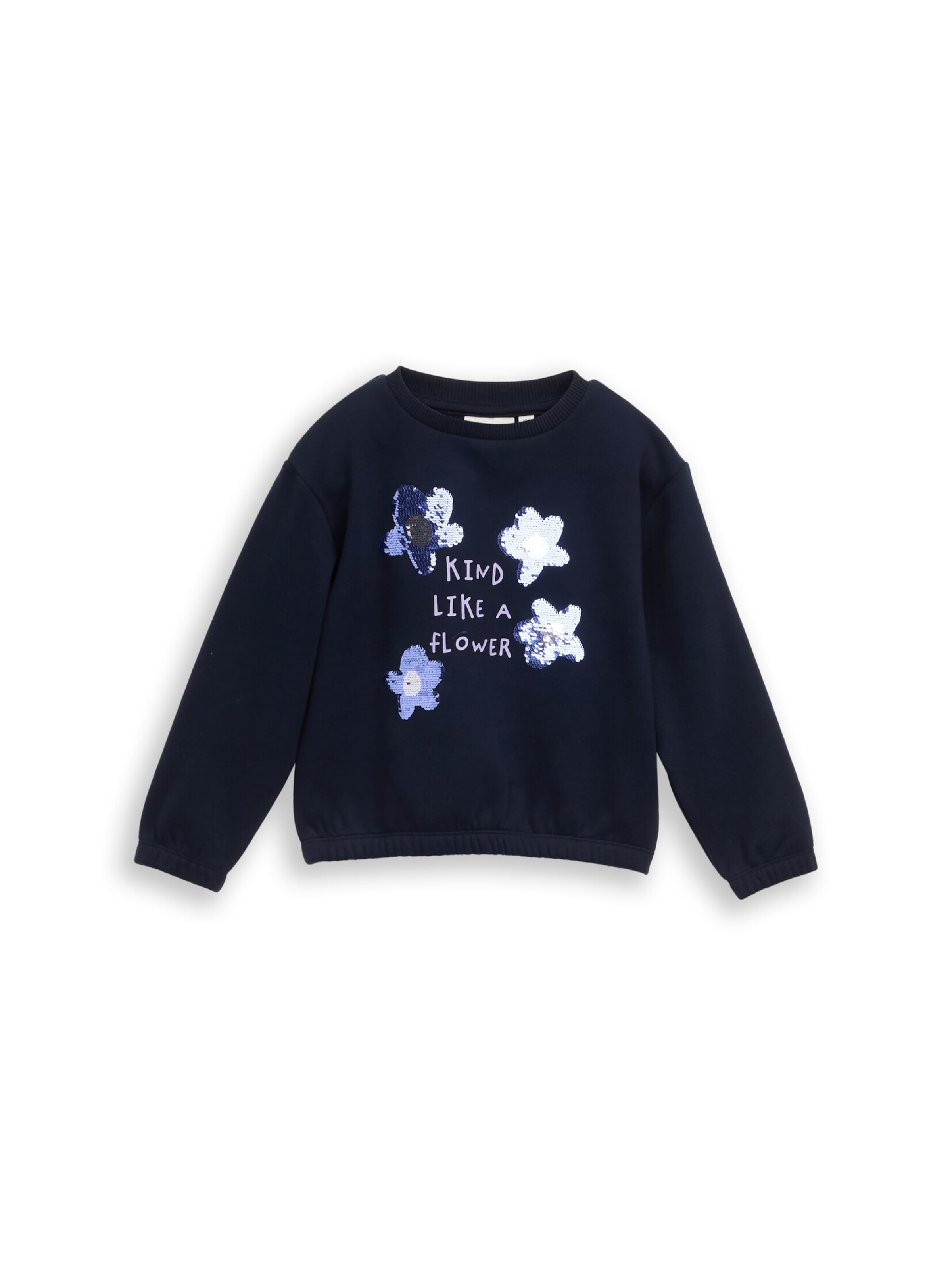 Sweat-shirt TOM TAILOR en bleu : devant
