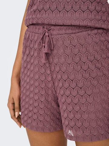 ONLY Regular Trousers 'PATRICIA' in Pink