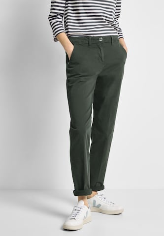 CECIL Slim fit Chino Pants in Green: front