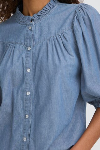 ICHI Blouse 'IHAncey' in Blue