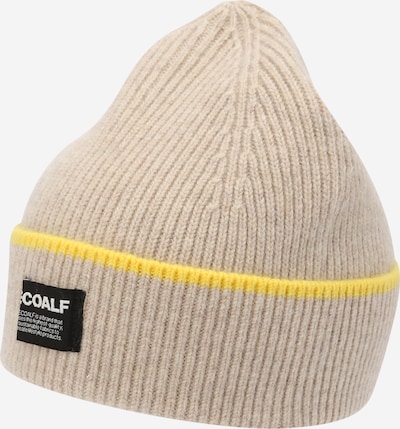 Megzta kepurė iš ECOALF, spalva – marga smėlio spalva / geltona / juoda / balta, Prekių apžvalga