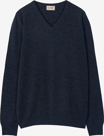 GOBI Cashmere Pullover 'Men's Essential Cashmere V-Neck Sweater' in Grau: Vorderseite