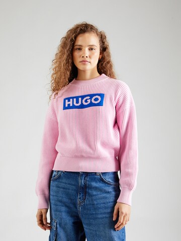 HUGO Pullover 'Sloger' i pink: forside