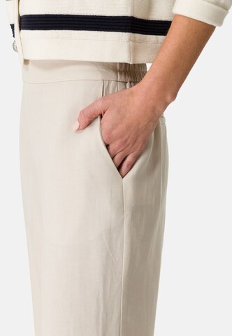 Loosefit Pantalon à plis zero en beige