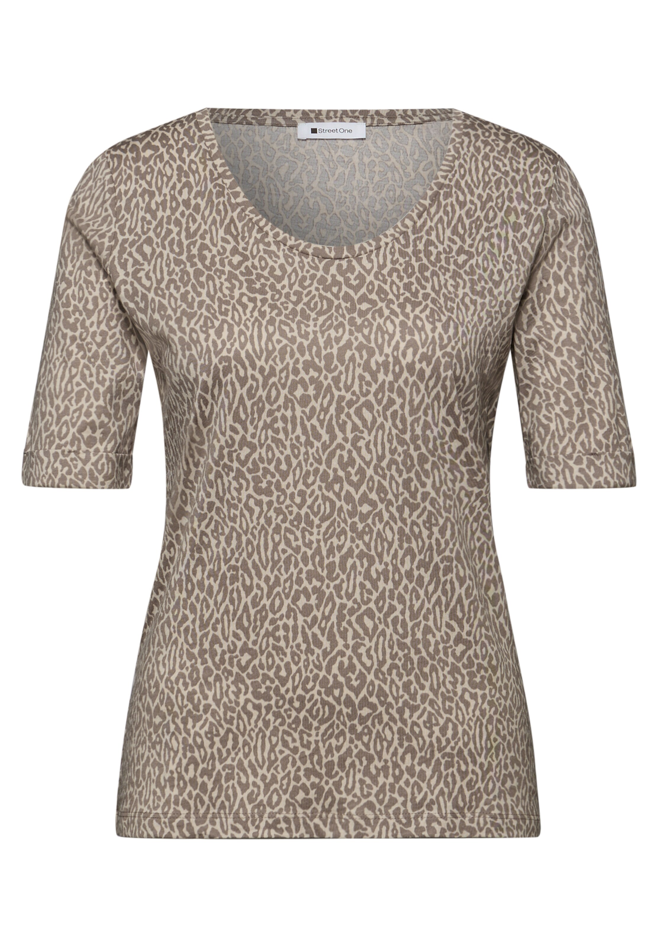 STREET ONE Shirt in Brown: front