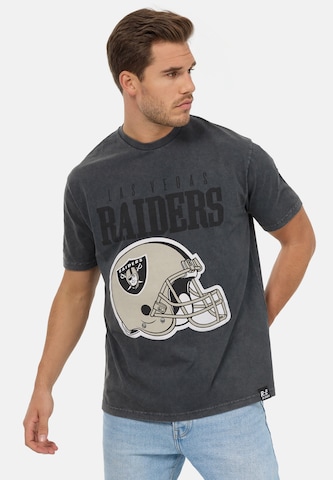 Recovered Shirt 'NFL Raiders Helmet' in Black: front