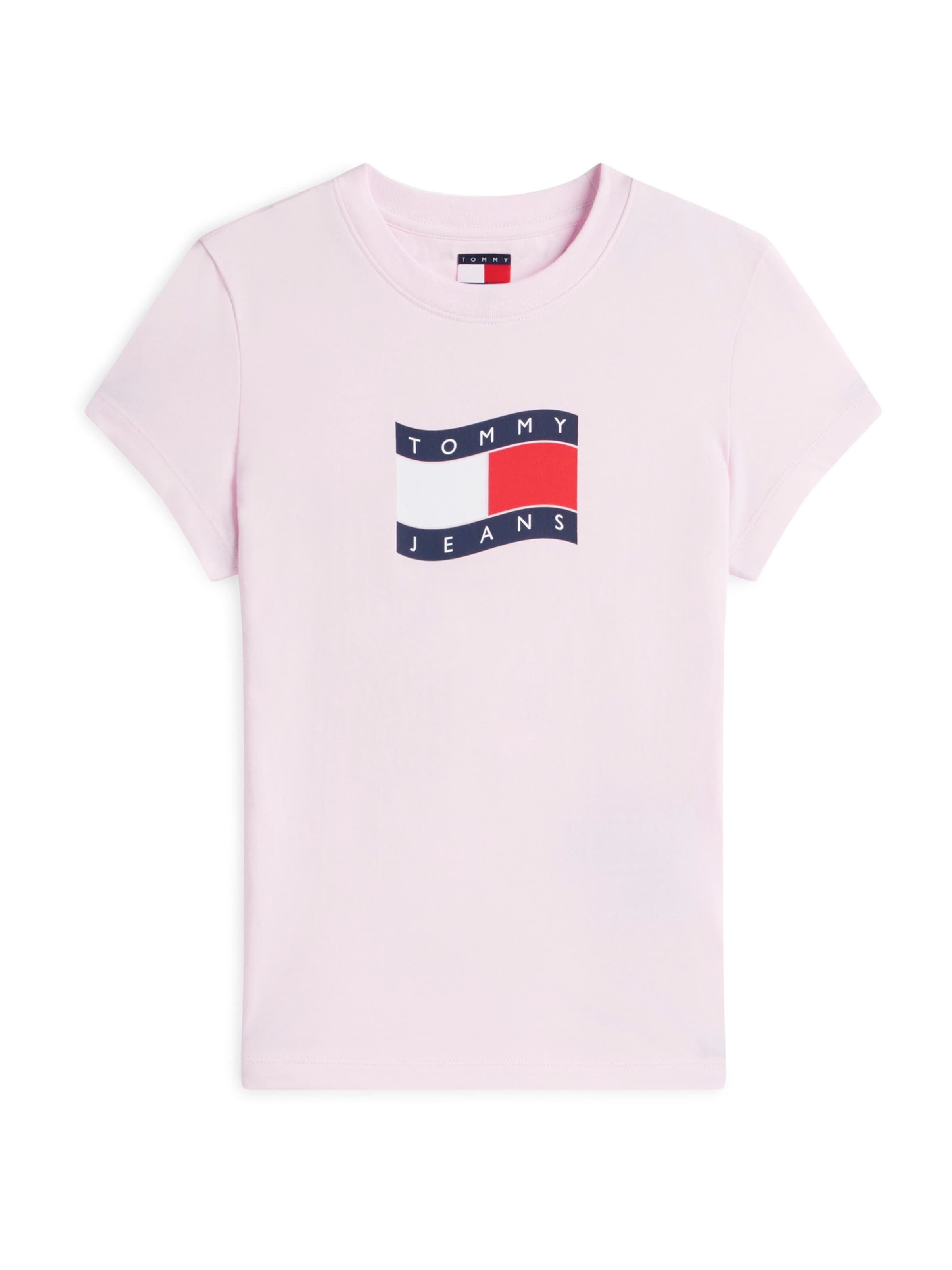 Maglietta di Tommy Jeans in rosa: frontale