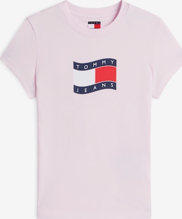 Maglietta di Tommy Jeans in rosa: frontale