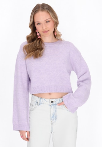 MYMO - Pullover em roxo: frente